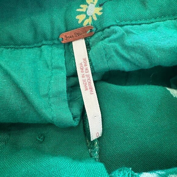 Free People size 0 Bennie Floral Printed Trouser Pants Wide Leg - Picture 7 of 8